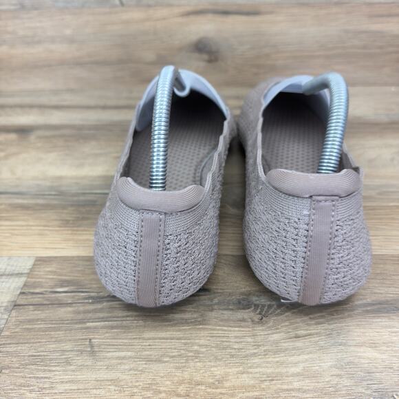 Skechers Size 11 Slip On Memory Foam Flats Fabric Scalloped Stretch Womens - Picture 6 of 7